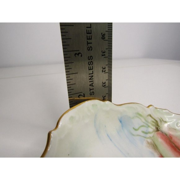 Tressemanes & Vogt Limoges France Fish Gilt Edged Sardine Tray (T & V) Vintage - Picture 8 of 11